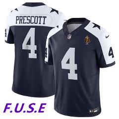 Men's Cowboys #4 2023 F.U.S.E. With Walter Payton Patch Thanks...