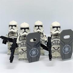 Star Wars Bad Batch Troopers & Vice Admiral Wilco 4 Minifigure...