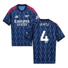 Ben White #4 Arsenal 2025-26 Away Men Jersey  Blue