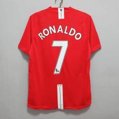 Ronaldo 7 Manchester United 2007-2008 Home Retro Jersey  Men