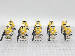 10pcs Star Wars 13th Iron Battalion Clone Troopers Minifigure