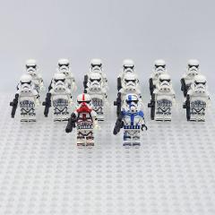 14pcs Star Wars Stormtrooper Army & Incinerator Troopers Minif...