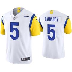 Men's Jalen Ramsey Rams 5 color rush jersey white new