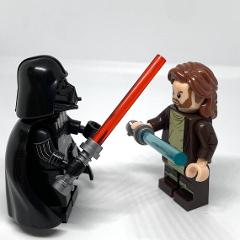 2pcs Star Wars Duel Obi-Wan vs Darth Vader Minifigures