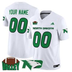 Custom North Dakota Fighting Hawks Jersey 2025 Vapor Limited S...