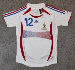 Thierry Henry #12 France 2006 World Cup Final Retro Jersey  White