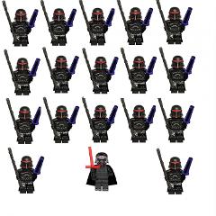 18pcs Star Wars Kylo Ren & Purge Troopers Minifigures Toy