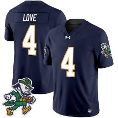 Jeremiyah Love Jersey #4 Notre Dame 2025 Gridiron Leprechaun E...