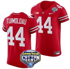 Men's JT Tuimoloau Jersey #44 Ohio State Buckeyes Cotton Bowl ...