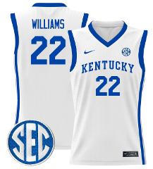Amari Williams Jersey #22 Kentucky Wildcats Lightweight Basket...