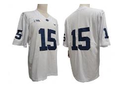 Penn State Nittany Lions #15 White Football Jersey