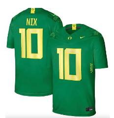 Oregon Ducks Bo Nix Jersey #10 College Football Green