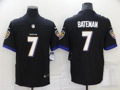Mens Rashod Bateman #7 Football Replica Jersey Black