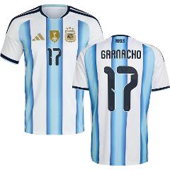 Argentina Garnacho #17 Home 2026 World Cup Jersey Fan Version