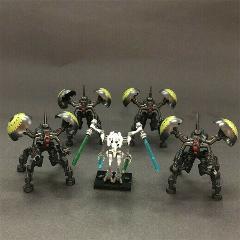 5PCS Star Wars General Grievous Buzz Droids Minifigures