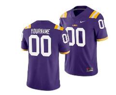 Custom Lsu Tigers Jersey Name and Number NCAA College Football...