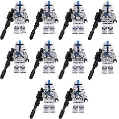 10pcs Star Wars 501st Airborne Paratroopers Minifigures