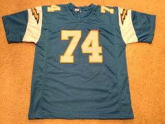UNSIGNED CUSTOM Sewn Stitched Ron Mix Powder Blue Jersey