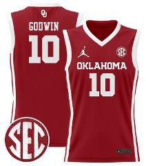 Sam Godwin Jersey #10 Oklahoma Sooners 2024 Lightweight Basket...