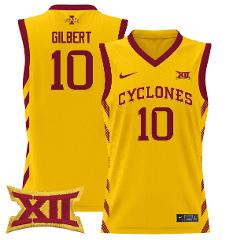 Keshon Gilbert Jersey #10 Iowa State 2024 Lightweight Basketba...