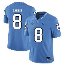 North Carolina Tar Heels #8 Michael Carter NCAA Football Jerse...