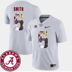 Alabama Crimson Tide #6 DeVonta Smith College Football White J...