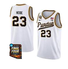 Purdue Boilermakers #23 Camden Heide 2024 Final Four Patch Bas...