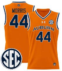 Chris Morris Jersey #44 Auburn Tigers 2024 Lightweight Basketb...