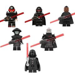6pcs Star Wars Darth Vader, Inquisitors & Reva Minifigures