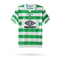 Celtic F.C 1998 Home Men Retro Jersey  Green White