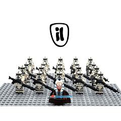 21PCS Star Wars Shaak Ti Kamino Clone Troopers Minifigures