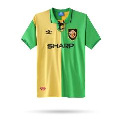 Manchester United 1992-94 Third Men Retro Jersey  Yellow Green