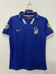 Italy 1996 Home Retro Jersey  Men Blue