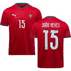 Portugal Joo Neves #15 Home 2026 World Cup Jersey Fan Version