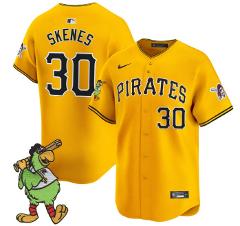 Paul Skenes Jersey #30 Pittsburgh Pirates Pirate Parrot Patch ...