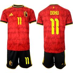Belgium #11 DOKU Jersey National Team x World Cup 2026 Home Re...