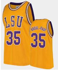 Mahmoud Abdul-Rauf Jersey LSU Tigers College Basketball Gold R...