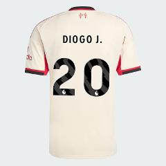 Liverpool 2025-26 DIOGO J. 20 Away Jersey  Cream