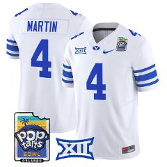 LJ Martin Jersey #4 BYU Cougars 2025 Pop-Tarts Patch Limited S...