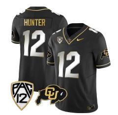 Men's Colorado Buffaloes Travis Hunter Jersey #12 Vapor Gold L...