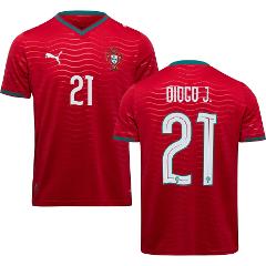 Portugal Diogo Jota #21 Home 2026 World Cup Jersey Fan Version