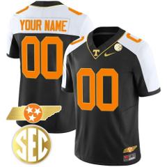 Men's Custom Tennessee Volunteers Jersey Checkerboar College F...