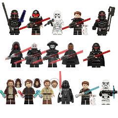 16pcs Star Wars Obi-Wan, Vader, Inquisitor & Reva Minifigures