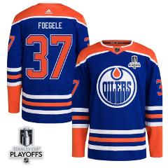 Warren Foegele 37 Edmonton Oilers 2024 NHL Playoffs Patch Home...