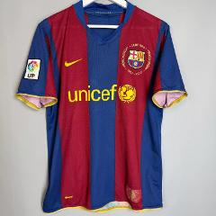Ronaldinho #10 Barcelona 2007-08 Retro Home Jersey  Scarlet