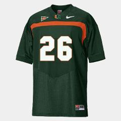 Men's Miami Hurricanes #26 Sean Taylor College Green Jersey