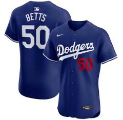 Mookie Betts Los Angeles Dodgers Elite Jersey Royal