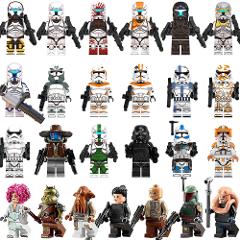 25pcs Star Wars Boba Fett, Republic Commandos, Cody & Waxer Mi...