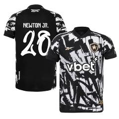 Newton #28 Botafogo 2025-26 Fourth Jersey  Black