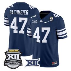 Bear Bachmeier Jersey #47 BYU Cougars 2025 Big 12 Championship...